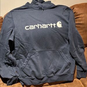 Carhartt Men's Navy Hoodie Sweater